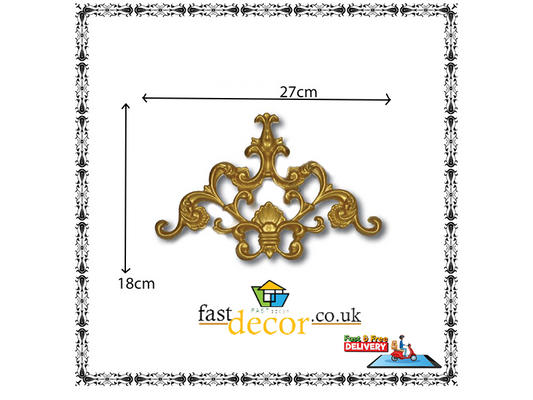 PALACE CORNER MOTIF - POLYSTYRENE - DGM23-A - GOLD 27*18cm