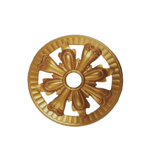 PALACE CEILING ROSE - POLYSTYRENE - CIRCULAR - DGM25-A  - GOLD 25*25cm