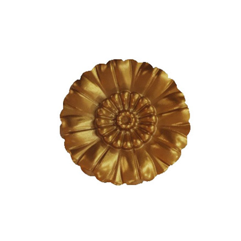 PALACE CEILING MOTIF - POLYSTYRENE - CIRCULAR - DGM59-A - SMALL DAISY GOLD 9cm