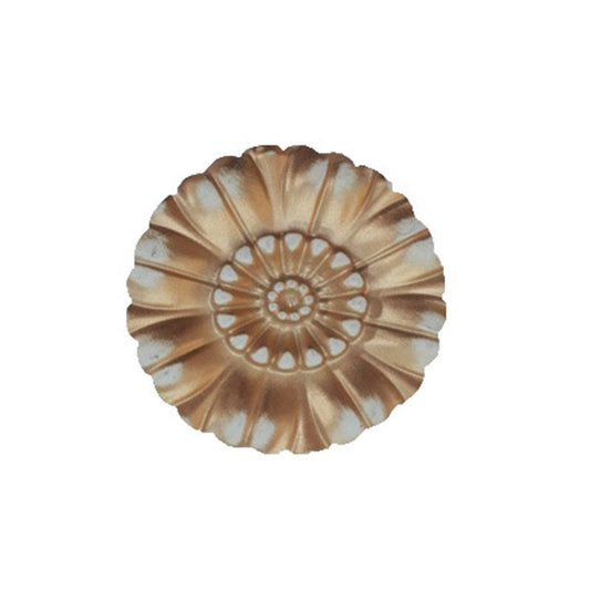 PALACE CEILING MOTIF - POLYSTYRENE - CIRCULAR - DGM59-P - SMALL DAISY PATINA 9cm