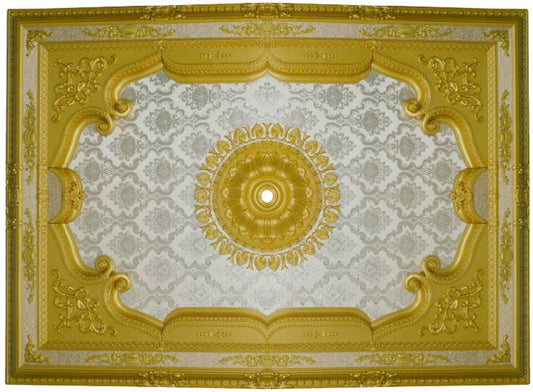 PALACE CEILING ROSE - POLYSTYRENE - RECTANGULAR -  DD140200-A - ELEGANCE GOLD 140*200cm