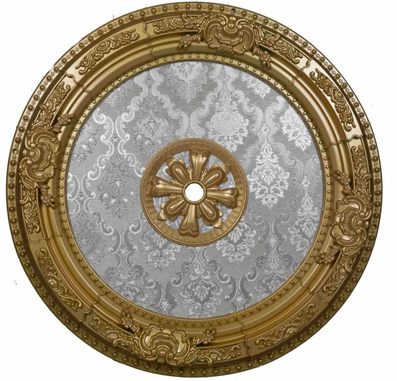 PALACE CEILING ROSE - POLYSTYRENE - DO90-A- CIRCULAR GOLD 90cm