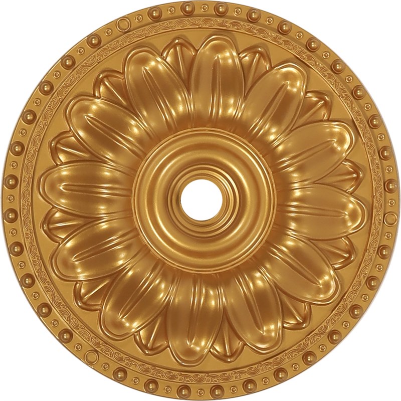 PALACE CEILING ROSE - POLYSTYRENE - CIRCULAR - DGM26-A - GOLD 40cm