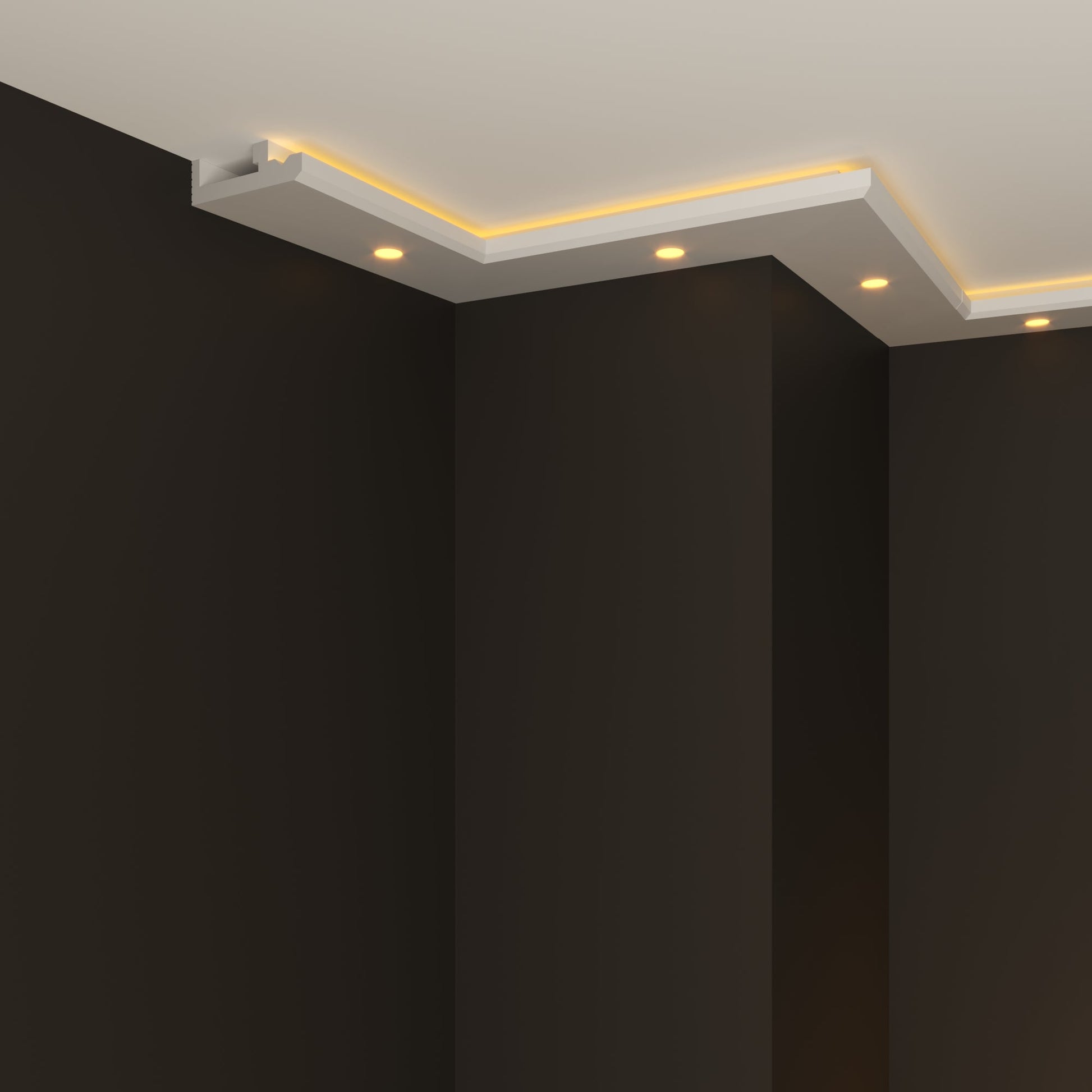 led polystyrene cornice