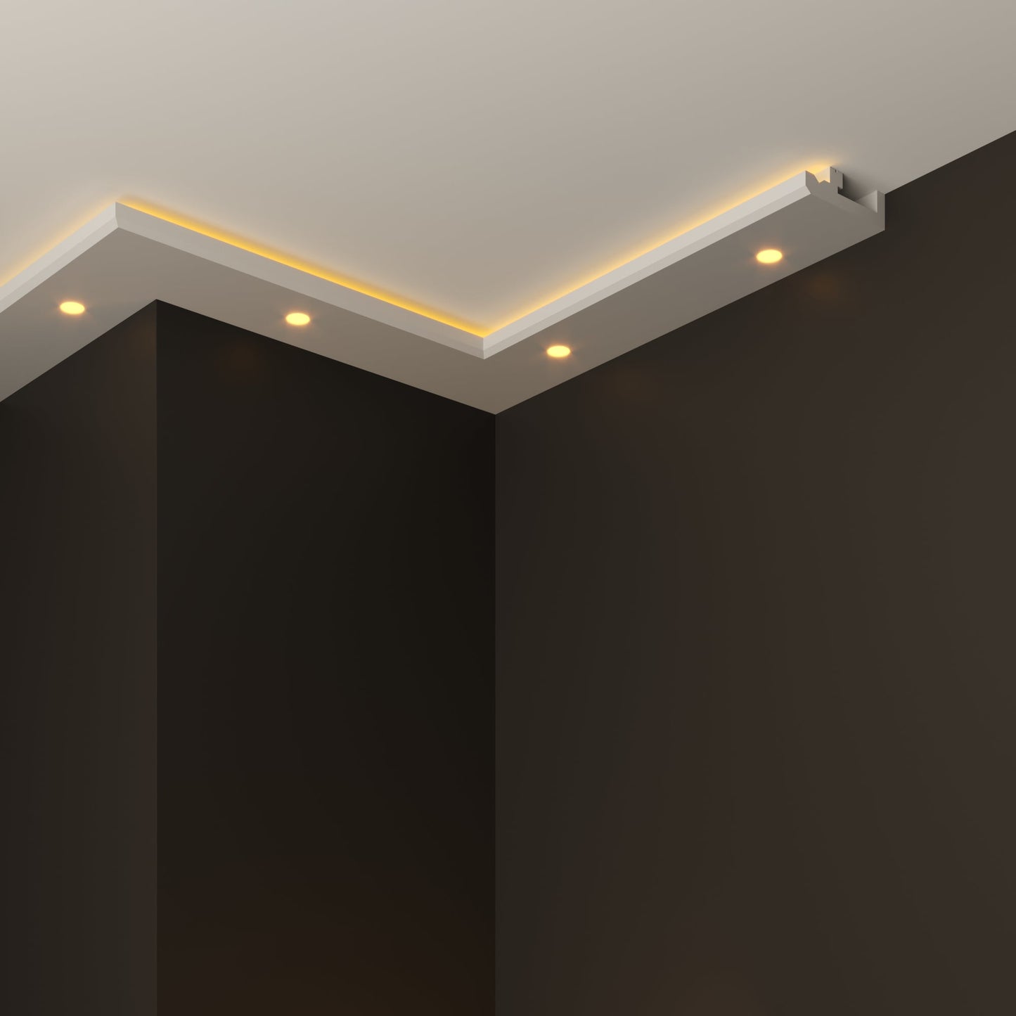 Led Cornice Coving Moulding VLS03