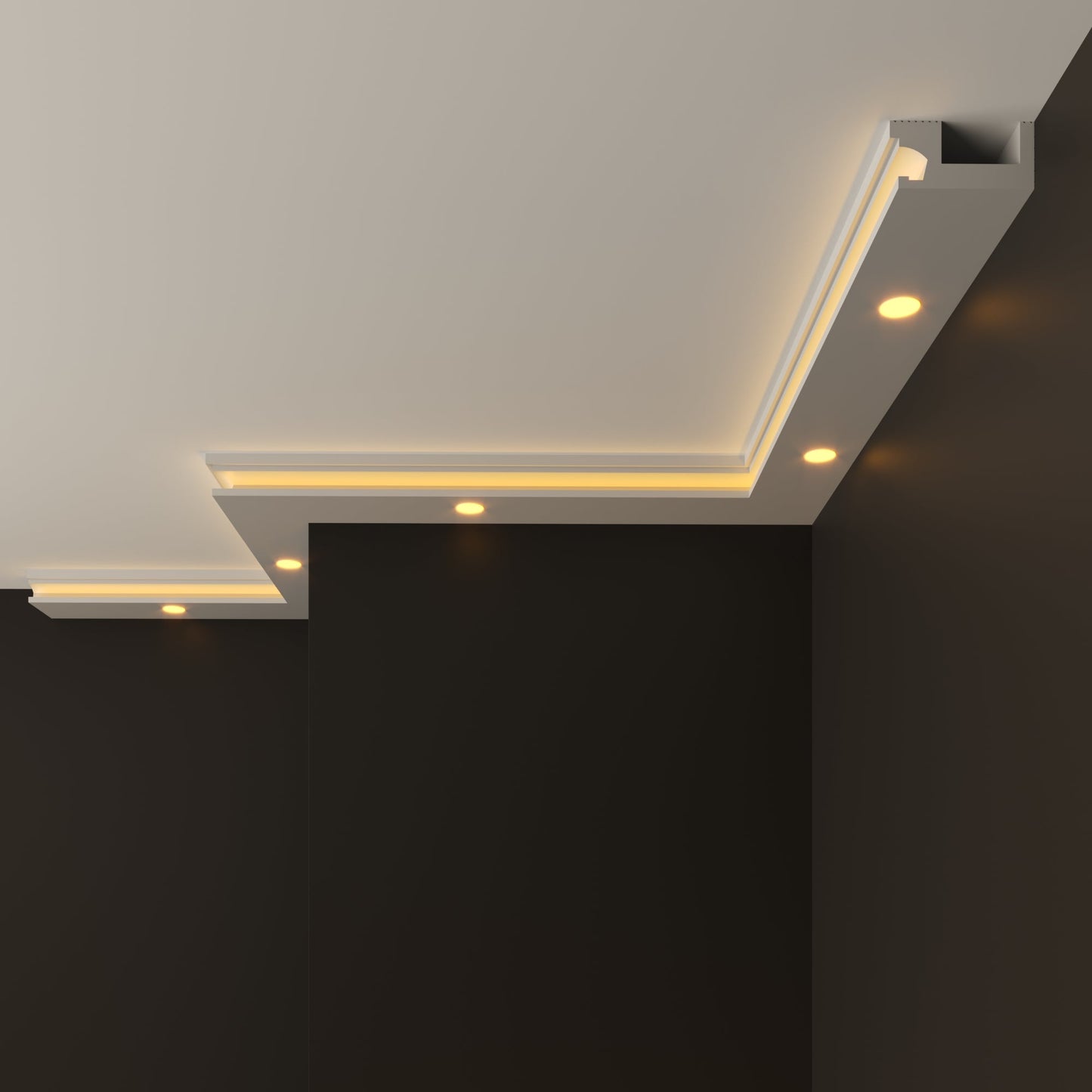 led polystyrene cornice