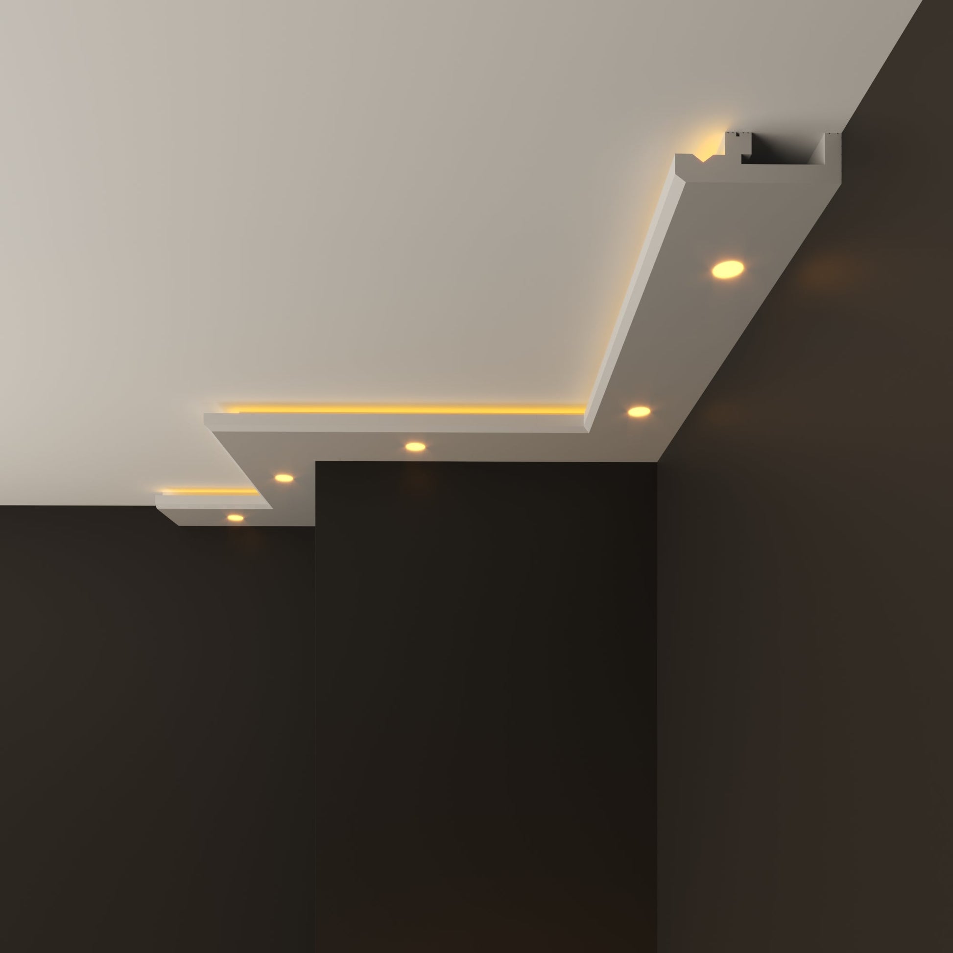 led polystyrene cornice