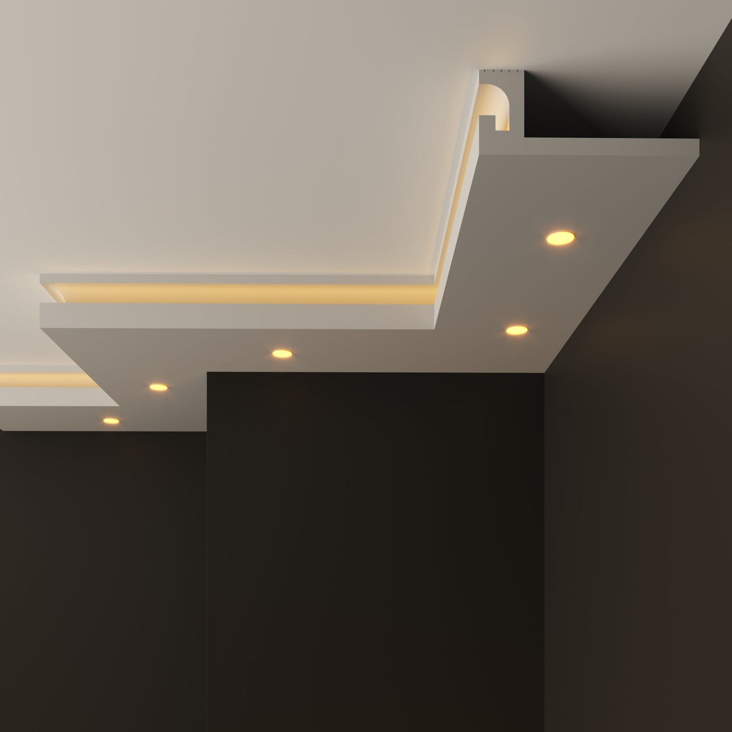 led polystyrene cornice