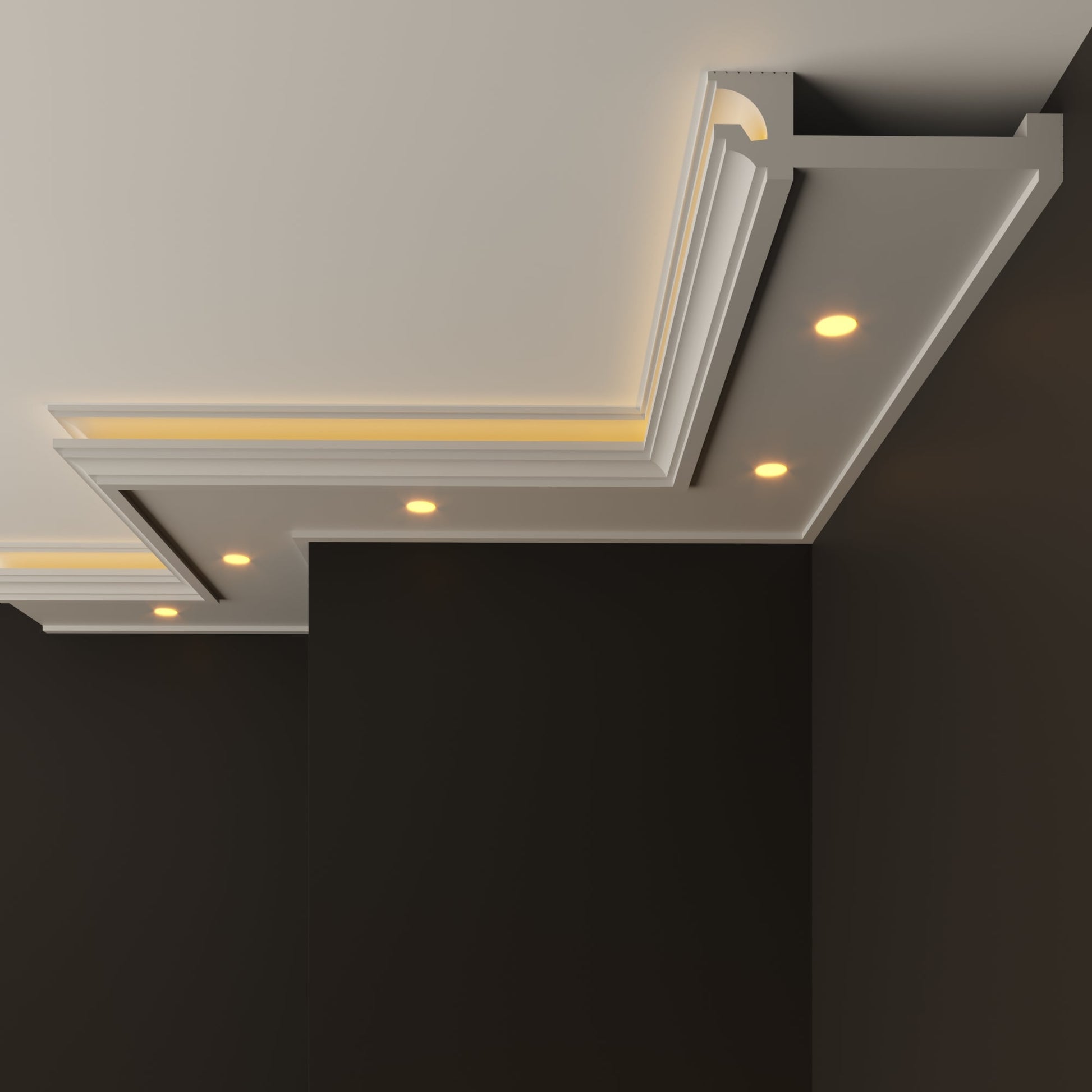 led polystyrene cornice