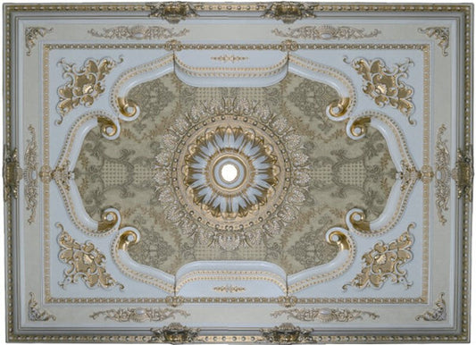 PALACE CEILING ROSE - POLYSTYRENE - RECTANGULAR - DD120160-P - ELEGANCE PATINA 120*160cm