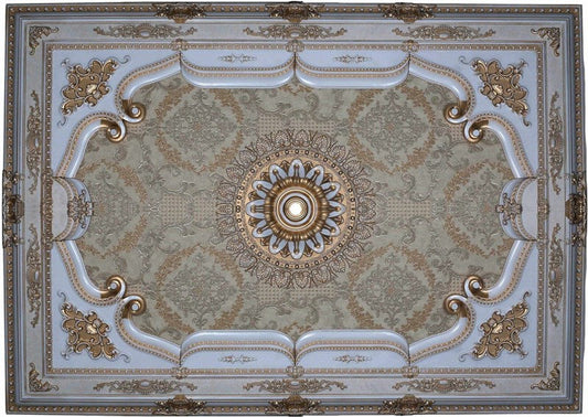 PALACE CEILING ROSE - POLYSTYRENE - RECTANGULAR - DD140200-P - ELEGANCE PATINA 140*200cm