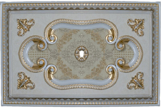 PALACE CEILING ROSE - POLYSTYRENE - RECTANGULAR - DD6090-P - PATINA 60*90cm