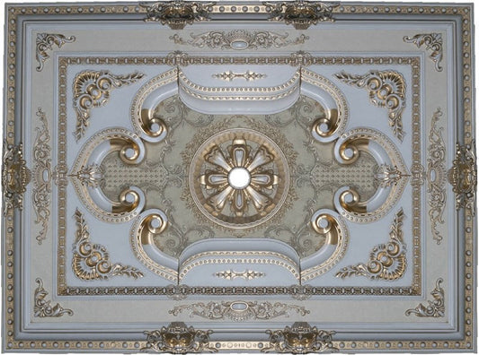 PALACE CEILING ROSE - POLYSTYRENE - RECTANGULAR - DD90120-P- PATINA  90*120cm