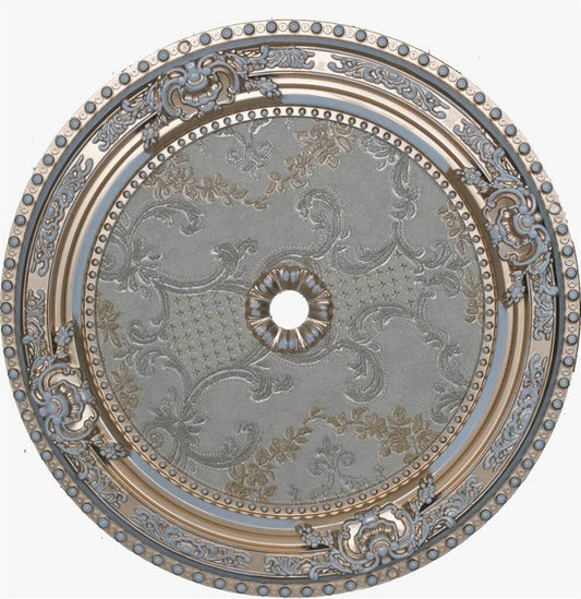 PALACE CEILING ROSE - POLYSTYRENE - DO60-P- CIRCULAR PATINA 60cm